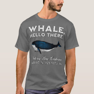 Hallo Monterey Bay California Whale T-shirt