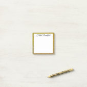 Hallo mooi! gouden glitters minimaal eenvoudig post-it® notes (Op bureau)