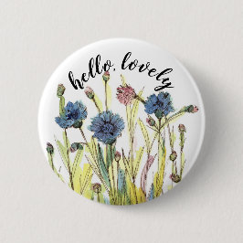 Hallo Mooie Bachelor Buttonnen Positieve woorden Ronde Button 5,7 Cm