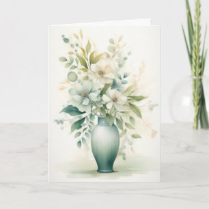 Hallo Mooie bloemen in een vaas Kaart