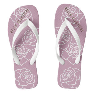 Hallo Mooie - Moderne Chic Roze Roos Teenslippers
