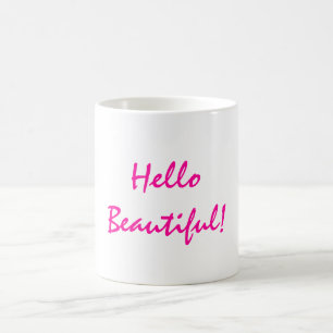 Hallo Mooie positieve bevestiging Koffiemok