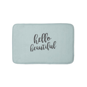 Hallo Mooie turquoise badmat