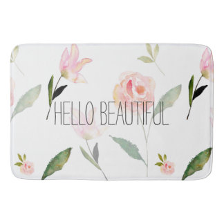 hallo mooie Waterverf Floral Badmat