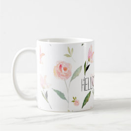 hallo mooie Waterverf Floral Koffiemok