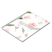 hallo mooie Waterverf Floral Notitieboek (Linkerzijde)