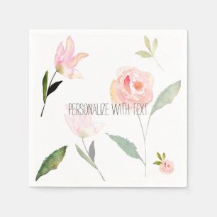 hallo mooie Waterverf Floral Servet