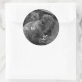 Hallo Mr. Squirrel! Ronde Sticker (Tas)
