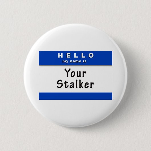 hallo Naam Stalker Button (Voorkant)