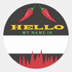 hallo naam tag chili peppers kookoff