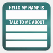 hallo Naam Tag praat met me over (Voorkant)