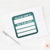 hallo Naam Tag praat met me over (Envelop)