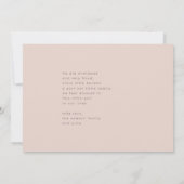 Hallo Naam zwarte minimalistische foto Baby (Achterkant)