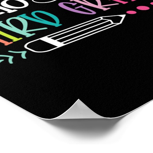 Hallo Naar school Poster (Hoek)