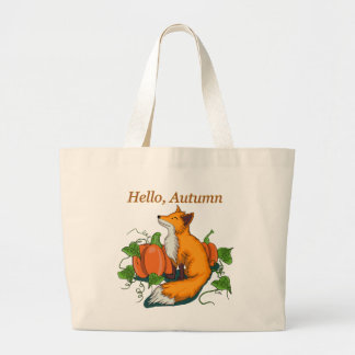 hallo najaar grote tote bag