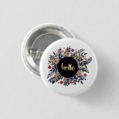 hallo najaar ronde button 3,2 cm (Voorkant /achterkant)