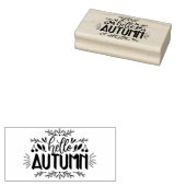 hallo najaar 	rubberstempel (Gestempeld)