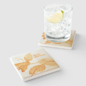 hallo najaar stenen onderzetter (Zijkant)