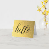 HALLO notecard Kaart (Gele Bloem)