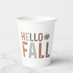 Hallo Nou? Herfst Papieren Bekers