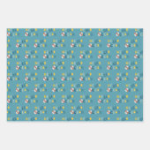hallo Ocean Octopus en Fish Nautical Blue Kind Inpakpapier Vel (Voorkant 3)