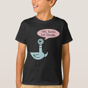 Hallo Oh, eerste klassers Schattige Duif 1e klas O T-shirt