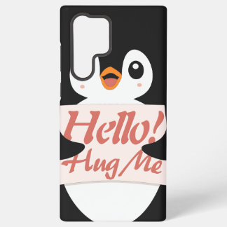Hallo! Omhels Me - pinguïn kostuum personalisatie Samsung Galaxy Hoesje