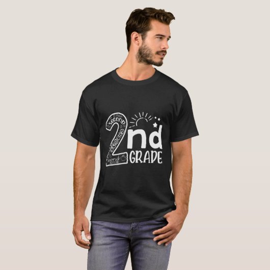 hallo op 2e klas t-shirt (Voorkant volledig)