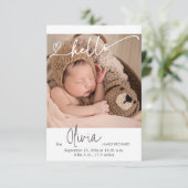 Hallo Overlaytekst Bedankkaart (Staand voorkant)