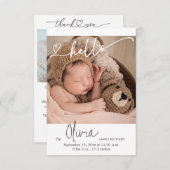 Hallo Overlaytekst Bedankkaart (Voorkant / Achterkant)