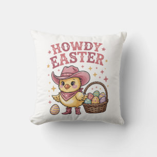 Hallo Paas Kuiken Cute Eierjacht Lente Boerderij Kussen