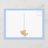 hallo Panda Flamingo Float Ice Cream Cute Briefkaart (Achterkant)