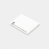 hallo Panda Post-it® Notes (Schuin)