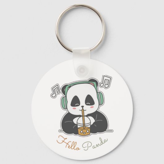 hallo panda sleutelhanger (Achterkant)