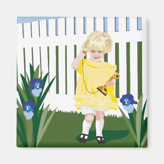 "Hallo papa" fridge magnet Magneet (Voorkant)