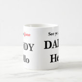 hallo Papa Zwangerschap Koffie-Mok onthullen Magische Mok (Center)