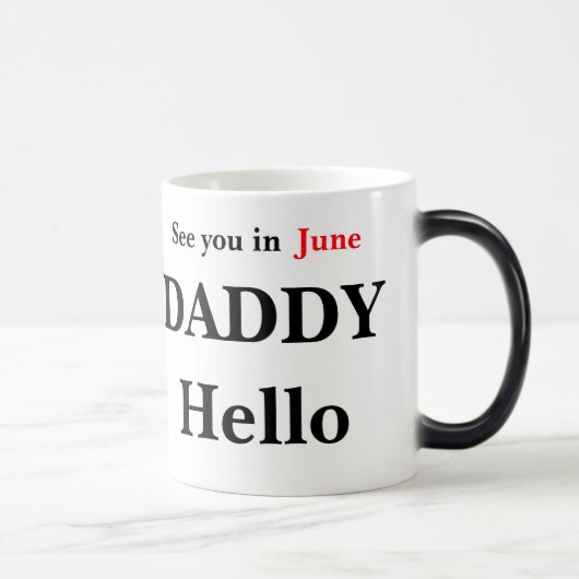 hallo Papa Zwangerschap Koffie-Mok onthullen Magische Mok (Rechts)