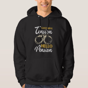 Hallo Pensioen Afscheidsspanning Hoodie
