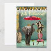 hallo Pensioenfonds en funky Flat Kaart (Voorkant / Achterkant)