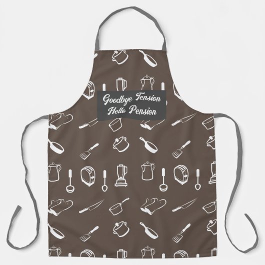 Hallo Pensioengeschenk vaarwel spanning Schort (Voorkant)
