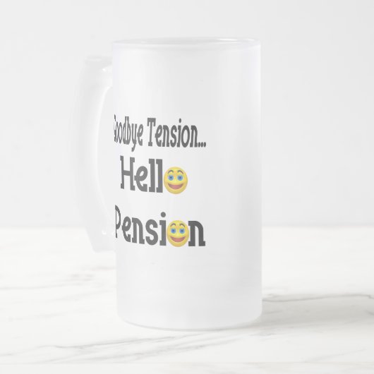 hallo Pensioenuitkering Matglas Bierpul (Voorkant links)