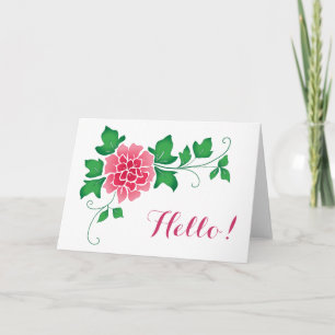 Hallo Peony Kaart