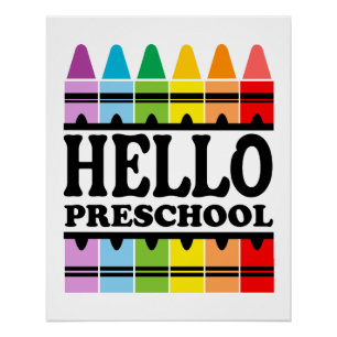 Hallo Peuterschool Terug naar school Perfect Poster