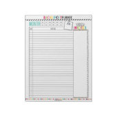 hallo Planner: Maandelijks Blog Post Planning Noti Notitieblok (Gedraaid)