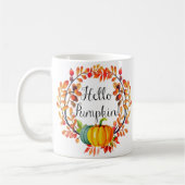 hallo "Pompoen!" Autumn Wreath Coffee Mok (Links)