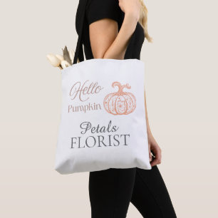 Hallo Pompoen Halloween Bloemist Klant Winkelen Draagtas
