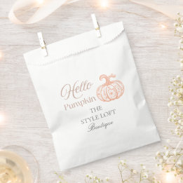 Hallo Pompoen Herfst Branding voor Boetiek Winkel Bedankzakje
