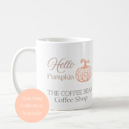 Hallo Pompoen Herfst Branding voor Boetiek Winkel Koffiemok