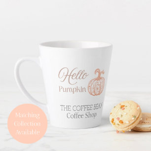 Hallo Pompoen Herfst Café Branding Ontwerp voor Na Latte Mok