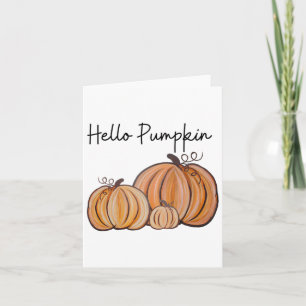 Hallo Pompoen Herfst Halloween Graphic Kaart